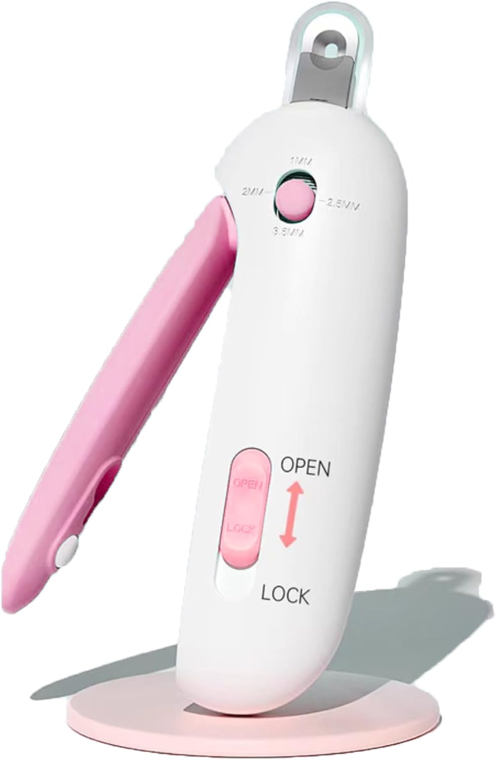 Cat Nail Clipper | Cat Nail Trimmer with Clipping Debris Storage, Adjustable Sizes, Hidden Nail File, Round Hole Blade for Injury-Free Grooming Tool for Pets