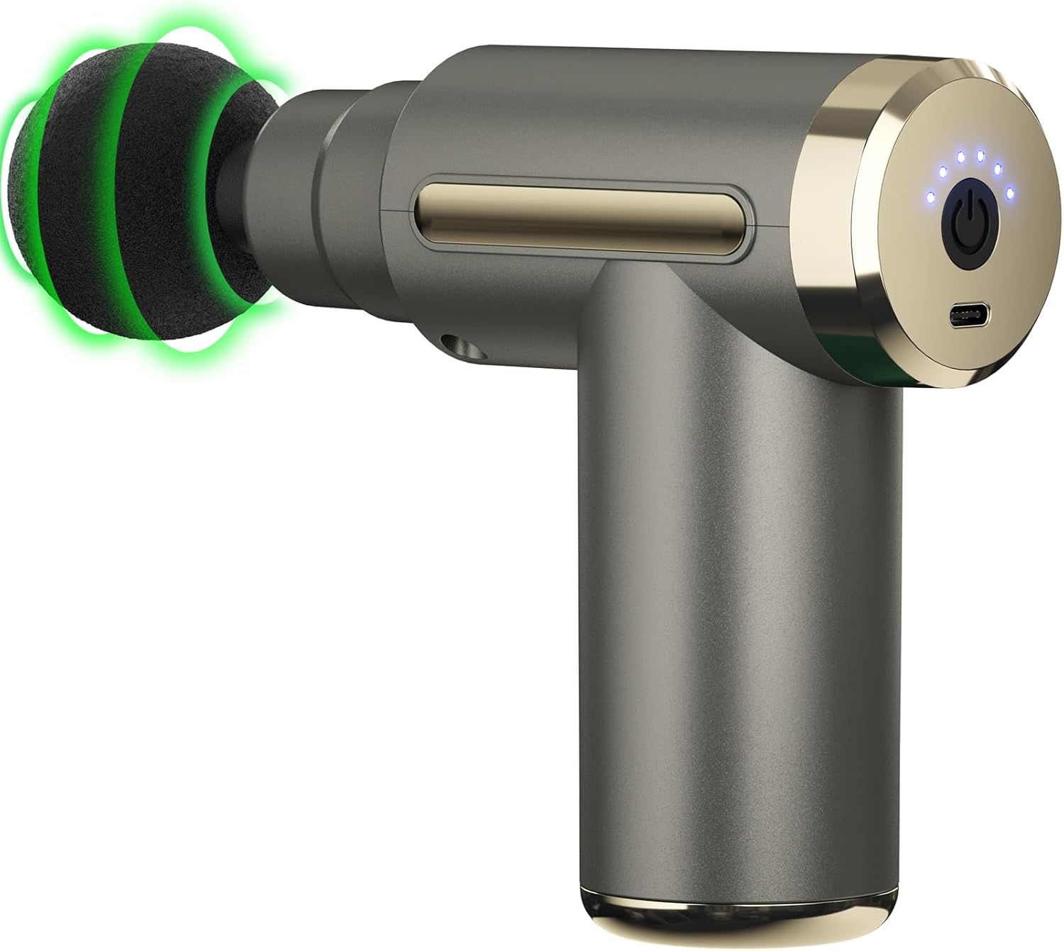 Massage Gun, Massage Gun Deep Tissue for Pain Relief with 4 Massage Heads & 6 Speeds, Electric Mini Handheld Body Massager for Any Pain Relief, Best Gifts for Dad and Mom