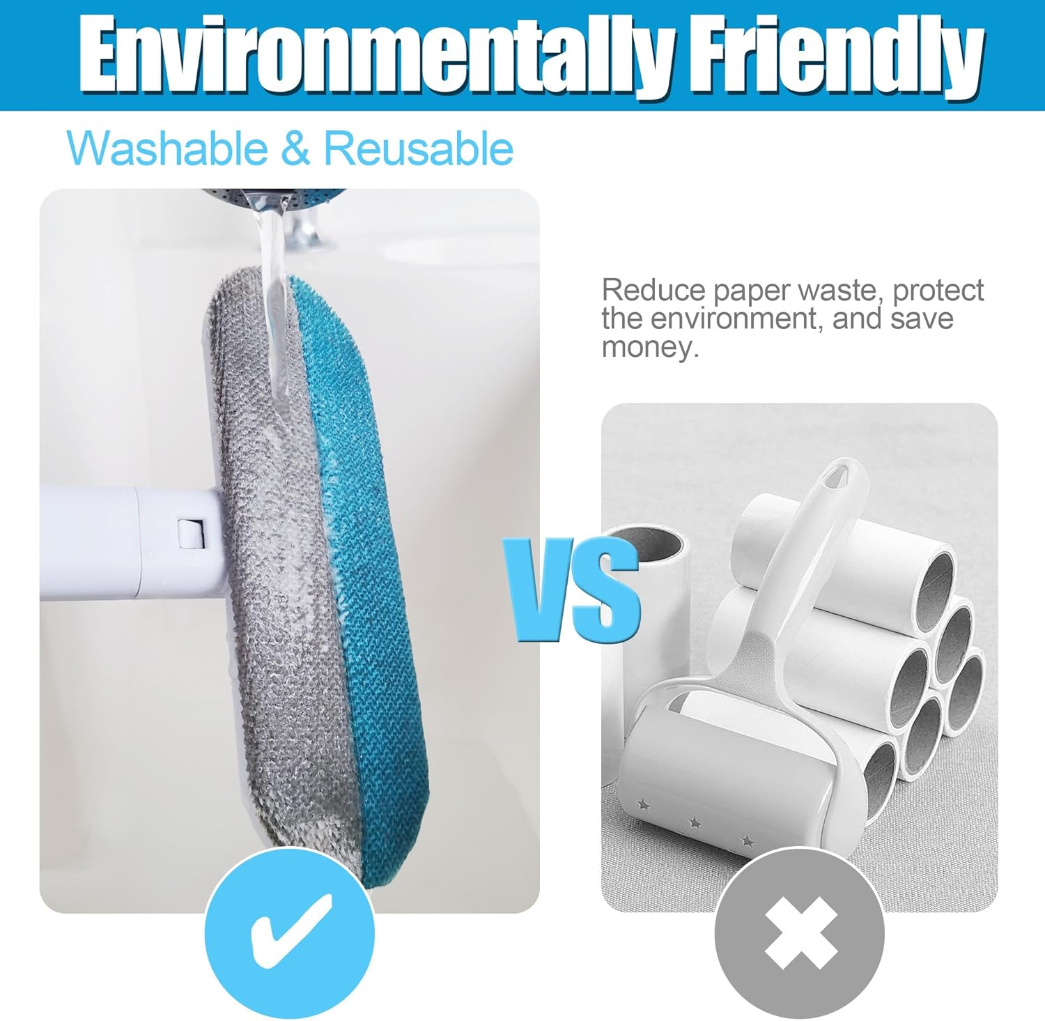 4-in-1 Multifunctional Pet Hair Removal Tool for Furniture, Couch, Carpet, and Windows, Reusable and Washable