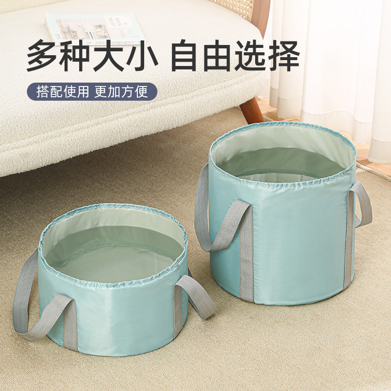 Portable Foot Bath Bucket, Elevated Above The Calf, Five-Layer Insulated Foot Bag, Travel Foldable Foot Basin, Foot Bath Artifact