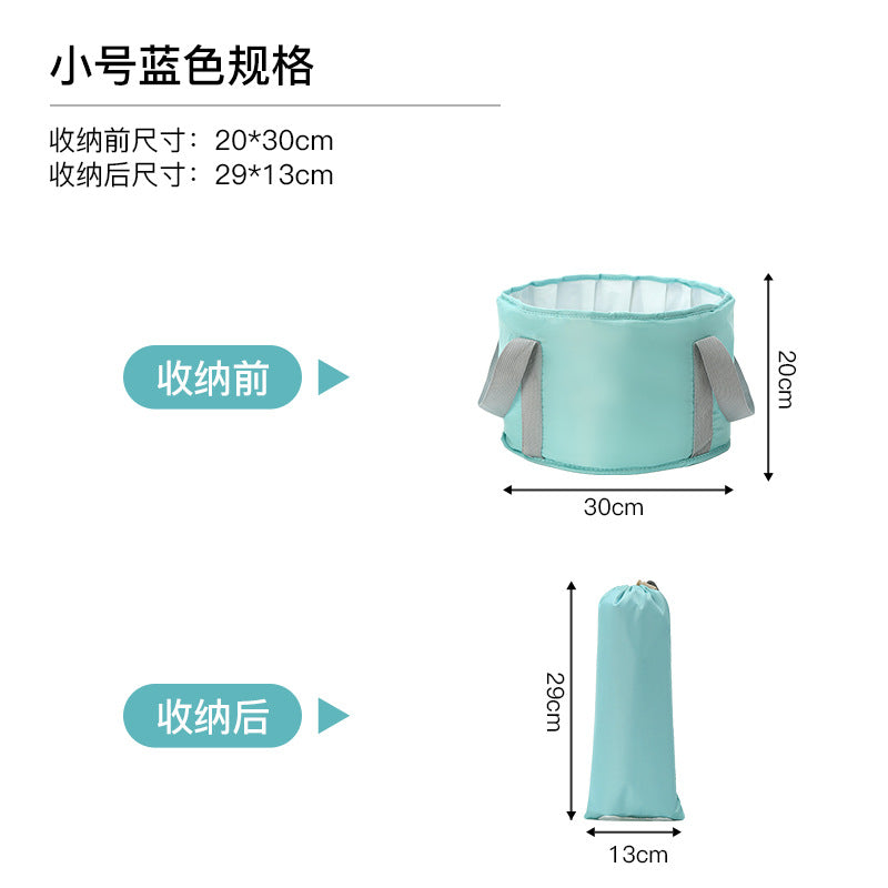 Portable Foot Bath Bucket, Elevated Above The Calf, Five-Layer Insulated Foot Bag, Travel Foldable Foot Basin, Foot Bath Artifact