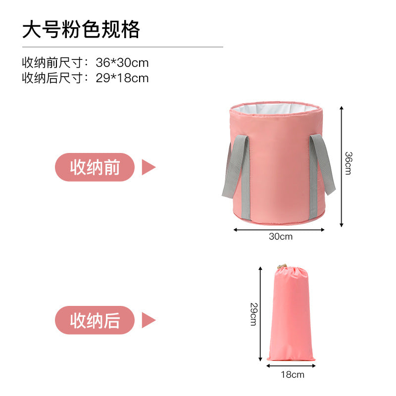 Portable Foot Bath Bucket, Elevated Above The Calf, Five-Layer Insulated Foot Bag, Travel Foldable Foot Basin, Foot Bath Artifact