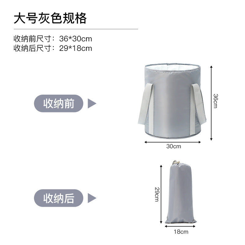 Portable Foot Bath Bucket, Elevated Above The Calf, Five-Layer Insulated Foot Bag, Travel Foldable Foot Basin, Foot Bath Artifact