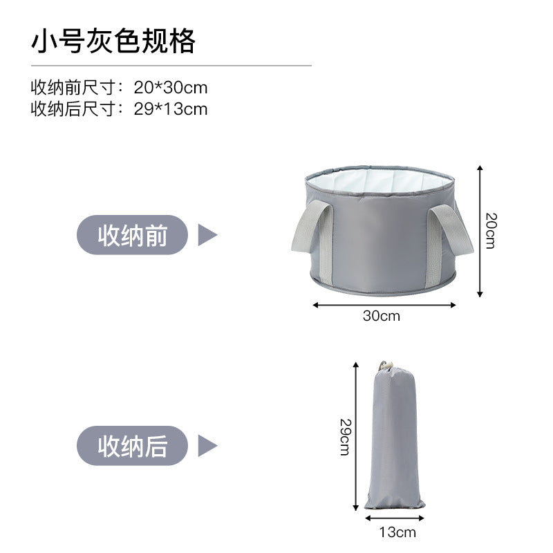 Portable Foot Bath Bucket, Elevated Above The Calf, Five-Layer Insulated Foot Bag, Travel Foldable Foot Basin, Foot Bath Artifact