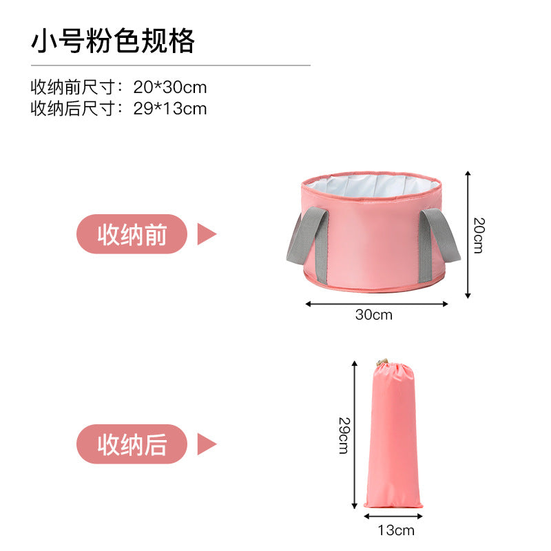 Portable Foot Bath Bucket, Elevated Above The Calf, Five-Layer Insulated Foot Bag, Travel Foldable Foot Basin, Foot Bath Artifact
