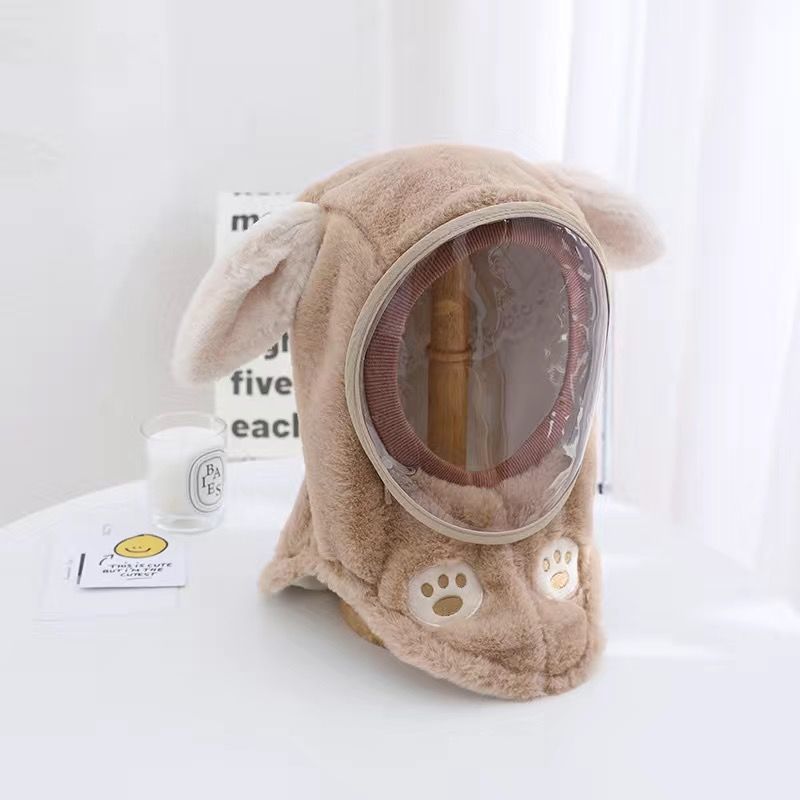 Children'S Hat Autumn And Winter Windproof Mask For Boys And Girls, Ear Protection Integrated Hood, Windproof Thickened Warm Baby Scarf
