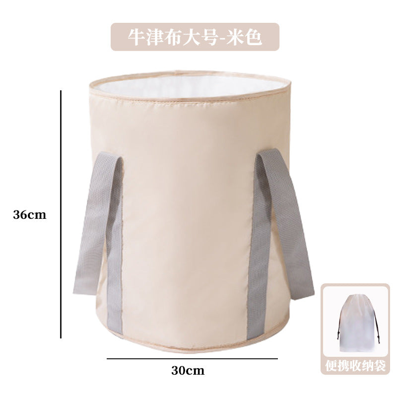 Portable Foot Bath Bucket, Elevated Above The Calf, Five-Layer Insulated Foot Bag, Travel Foldable Foot Basin, Foot Bath Artifact