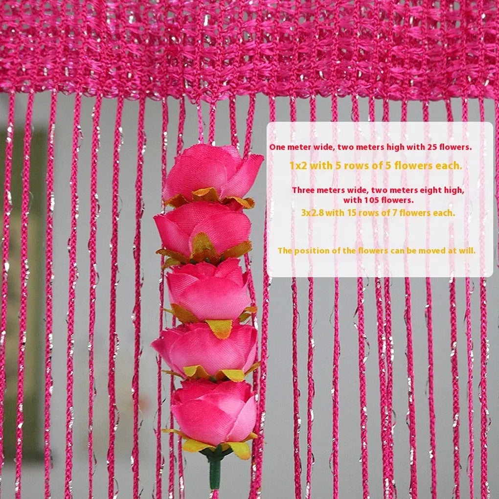 ⏰ Today's Specials ✨ Rose Flower Door Curtain Partition Line