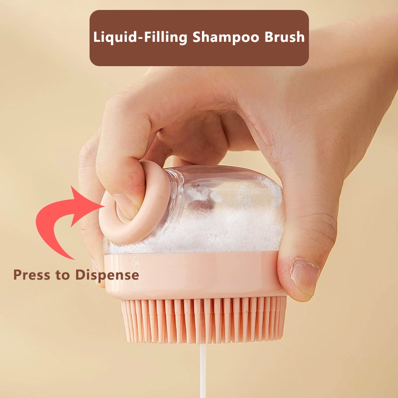 Hair Washing Artifact with Liquid Silicone Massage Brush