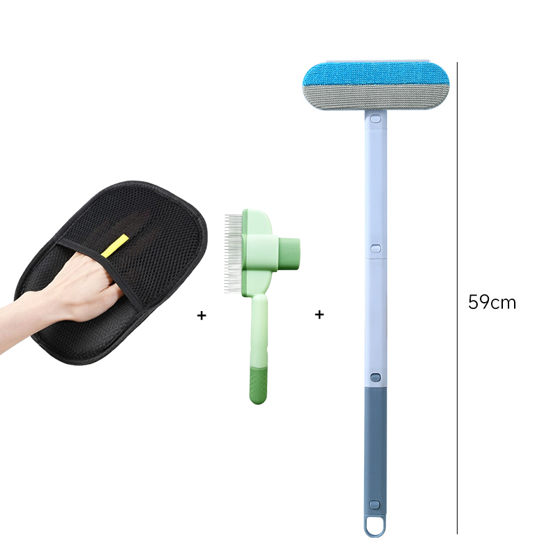 4-in-1 Multifunctional Pet Hair Removal Tool for Furniture, Couch, Carpet, and Windows, Reusable and Washable