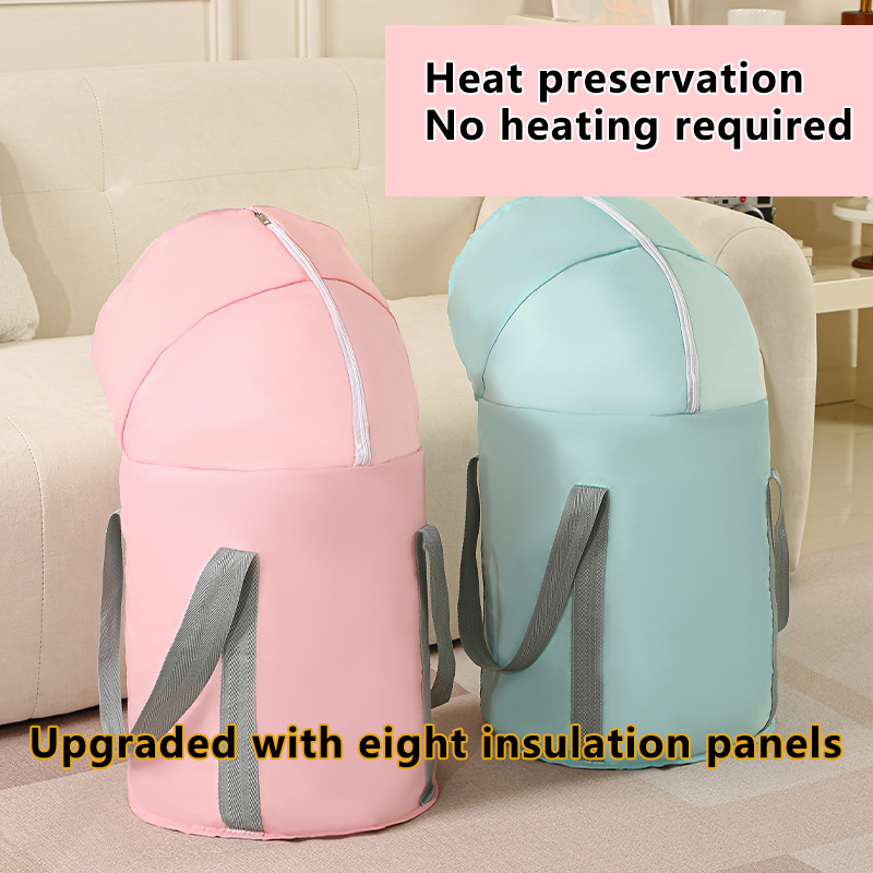 Portable Foot Bath Bucket, Elevated Above The Calf, Five-Layer Insulated Foot Bag, Travel Foldable Foot Basin, Foot Bath Artifact