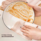 Loofah Plant Fiber Cleaning Cloth – Non-Stick, Thick, Highly Absorbent, Lint-Free Kitchen Dish Cloth for Home Use