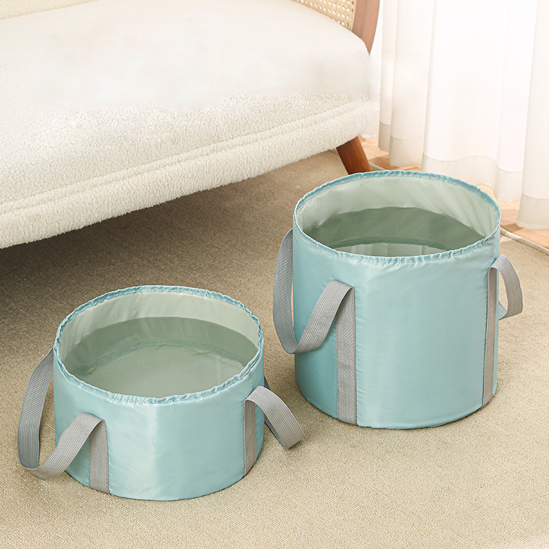 Portable Foot Bath Bucket, Elevated Above The Calf, Five-Layer Insulated Foot Bag, Travel Foldable Foot Basin, Foot Bath Artifact