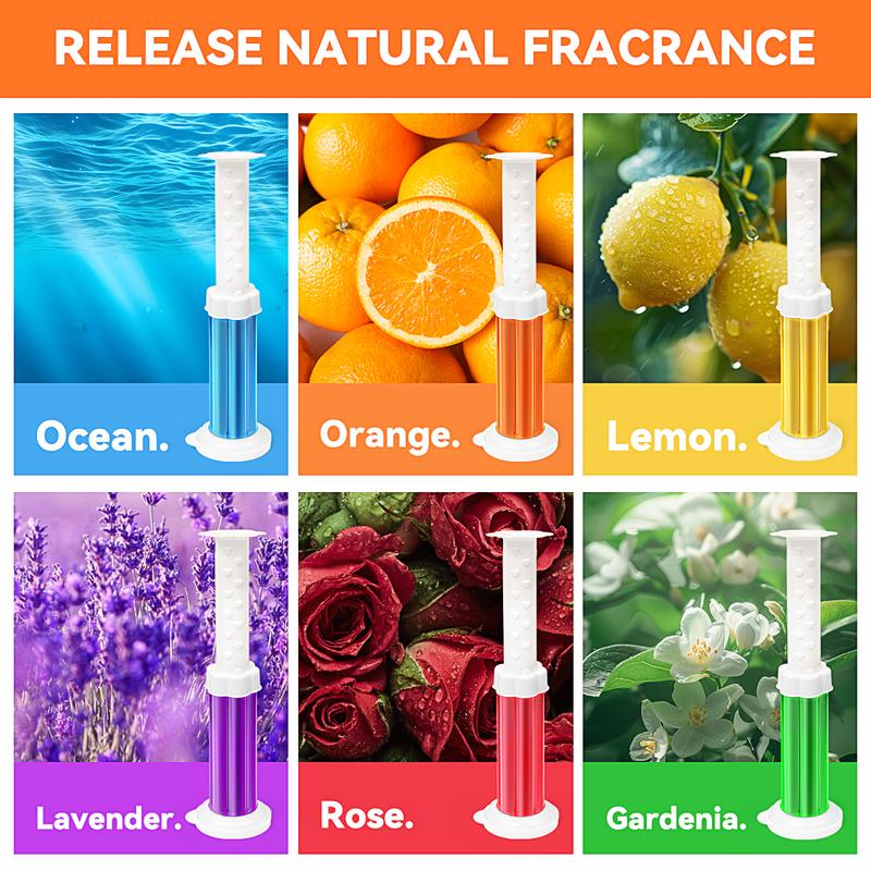 Flowers Toilet Cleaner Gel - (6 in 1)Air Freshener, Effective Deodorizer, Long Lasting Fragrance for Bathroom, Toilet Bowl