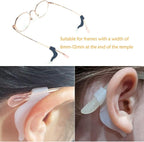 20Pairs Glasses Anti-slip Silicone Ear Clip, Glasses Holder With Storage Box, Sports Eyeglass Ear Grips, Safety Eyewear Retainers for Sunglasses Presbyopia Eyeglass