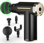 Massage Gun, Massage Gun Deep Tissue for Pain Relief with 4 Massage Heads & 6 Speeds, Electric Mini Handheld Body Massager for Any Pain Relief, Best Gifts for Dad and Mom