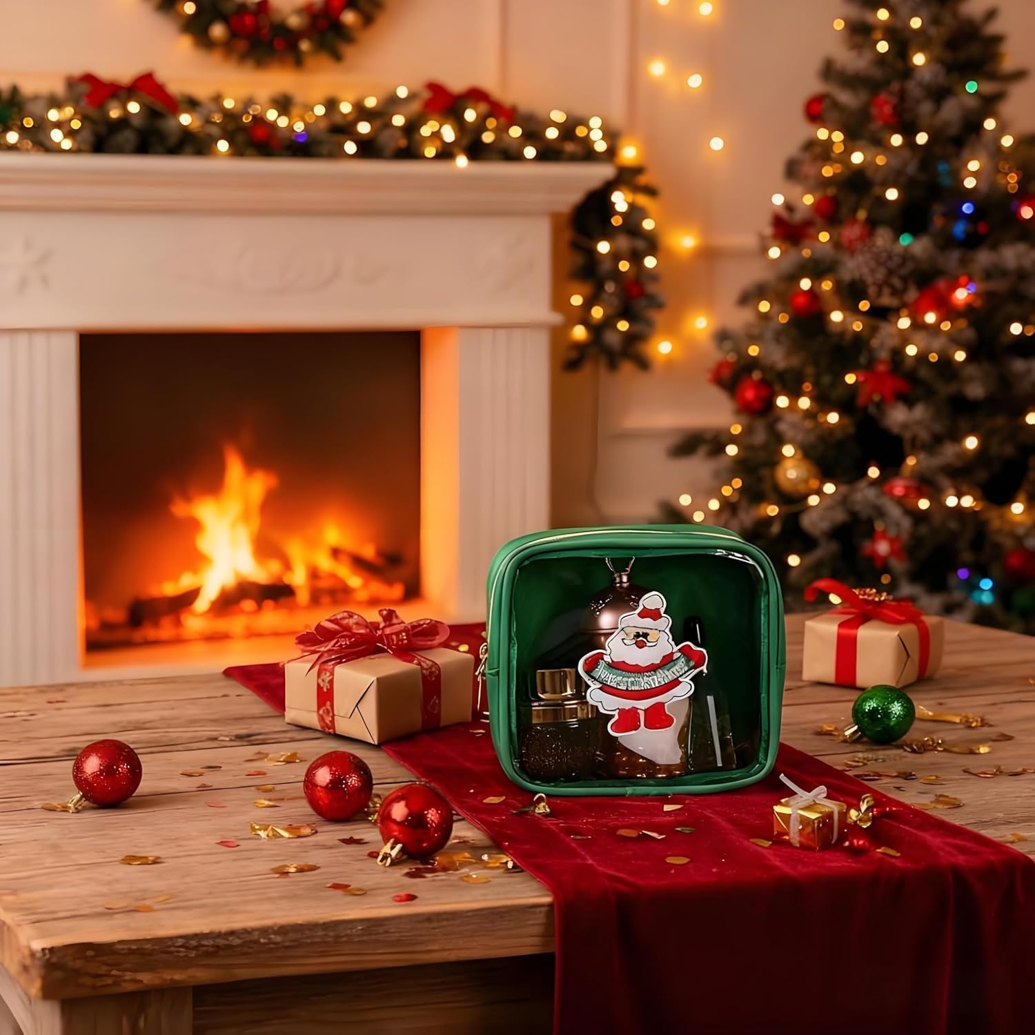 Christmas Mini Zippered Pouch