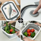 💥 New for 2025 🔄 Folding Cutting Board · Multifunctional Vegetable Drain