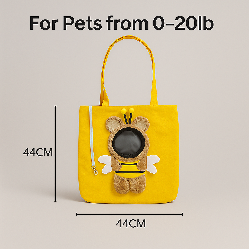 On-the-Go Pet Carrier Bag, Cat Shoulder Backpack with Peek Window for Cats and Small Dogs