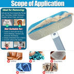 4-in-1 Multifunctional Pet Hair Removal Tool for Furniture, Couch, Carpet, and Windows, Reusable and Washable