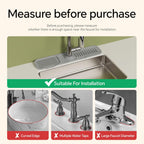 17"X3.9" Gray Kitchen Faucet Splash Guard