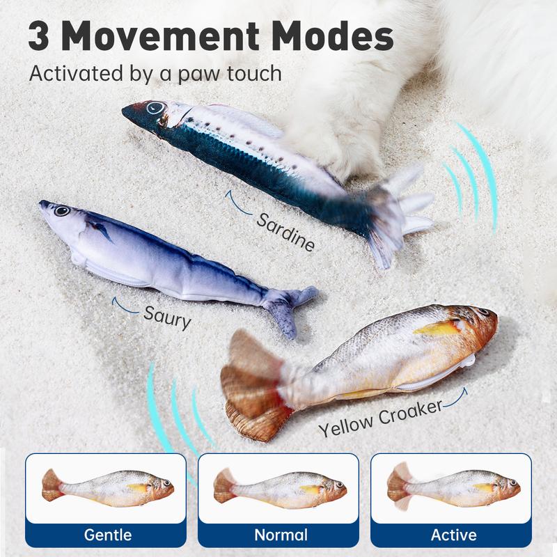 🐟Realistic Flopping Fish Cat Toys