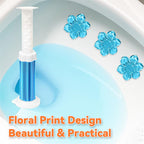 Flowers Toilet Cleaner Gel - (6 in 1)Air Freshener, Effective Deodorizer, Long Lasting Fragrance for Bathroom, Toilet Bowl