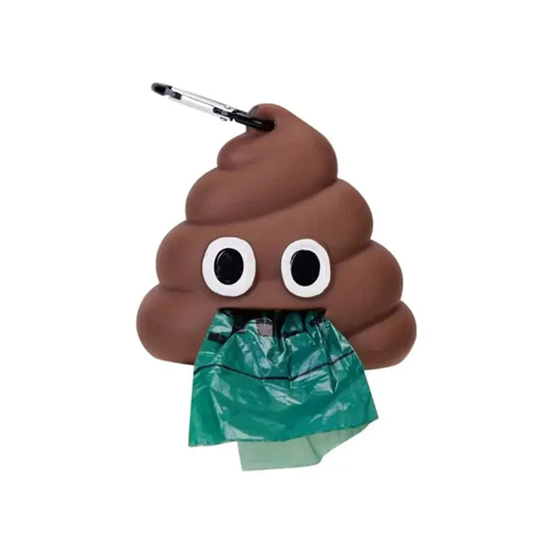 Poo Emoji poop bag dispenser!