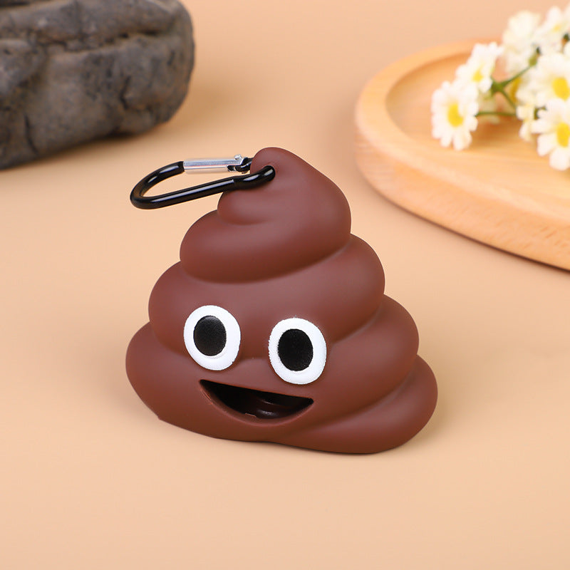 Poo Emoji poop bag dispenser!
