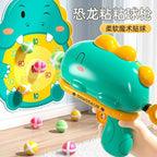 Internet Celebrity Dinosaur Ball Gun Target Ejection Sticky Ball Children'S Baby Indoor Darts Educational Toys For Girls And Boys