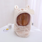 Children'S Hat Autumn And Winter Windproof Mask For Boys And Girls, Ear Protection Integrated Hood, Windproof Thickened Warm Baby Scarf