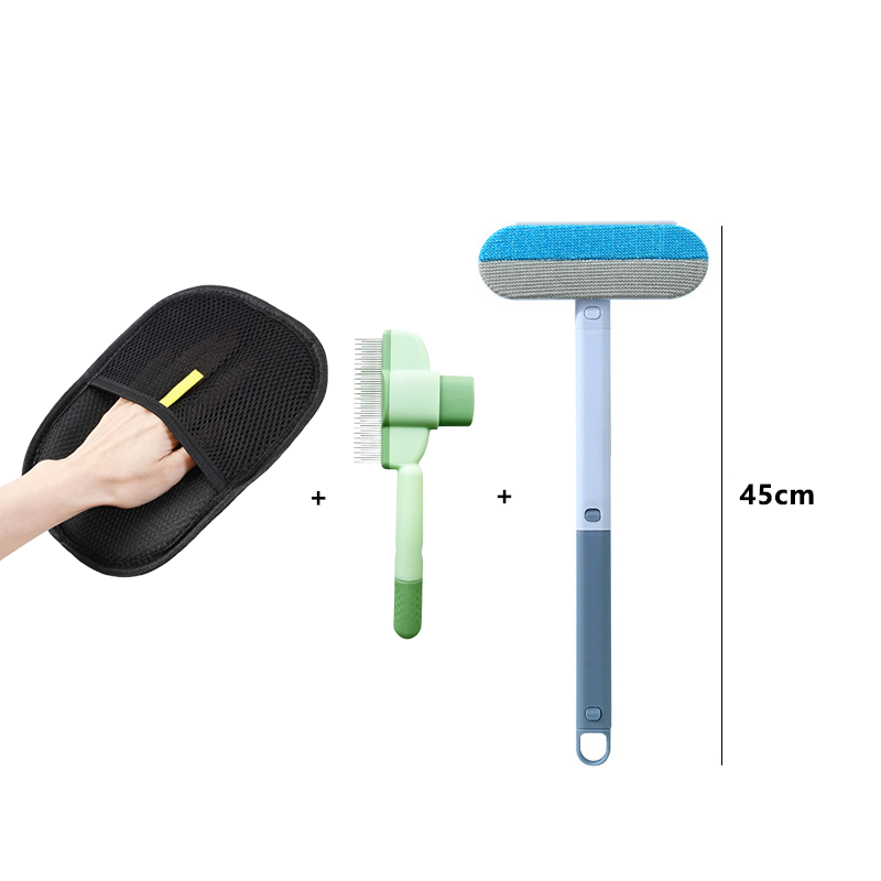 4-in-1 Multifunctional Pet Hair Removal Tool for Furniture, Couch, Carpet, and Windows, Reusable and Washable