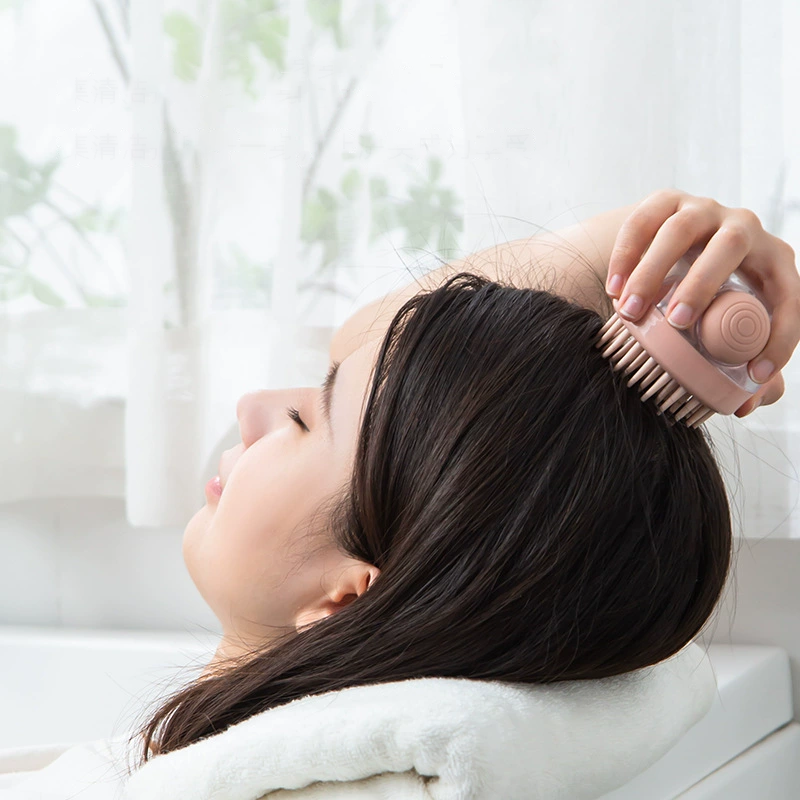 Hair Washing Artifact with Liquid Silicone Massage Brush
