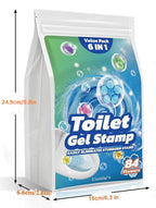 Flowers Toilet Cleaner Gel - (6 in 1)Air Freshener, Effective Deodorizer, Long Lasting Fragrance for Bathroom, Toilet Bowl