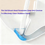 Snofrid Disposable Toilet Brush, Toilet Bowl Wand Holder Set with 24PCS Cleaner Refills, Bathroom Cleaning System for Sink Bathtub Drain Wash Basin Urinal，Wall-Mount Scrubbing Toilet Brush Bathroom Cleaning Kit